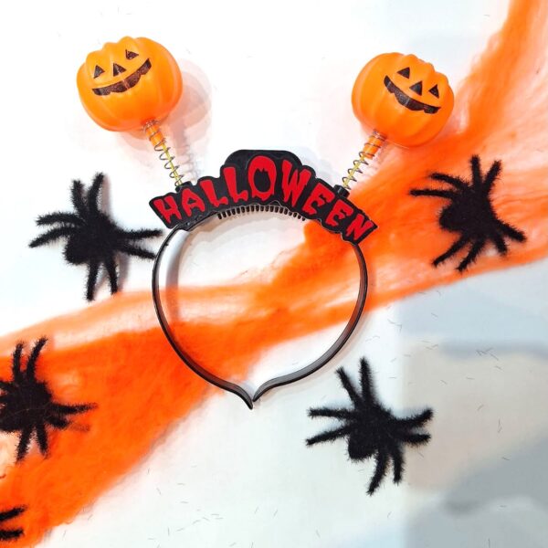 Vincha Calabaza con luz Led